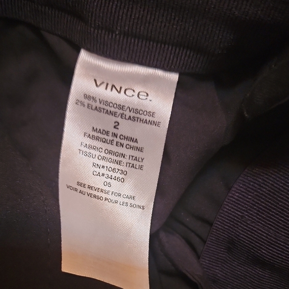 Vince Black Straight Leg Pants - Picture 6 of 6